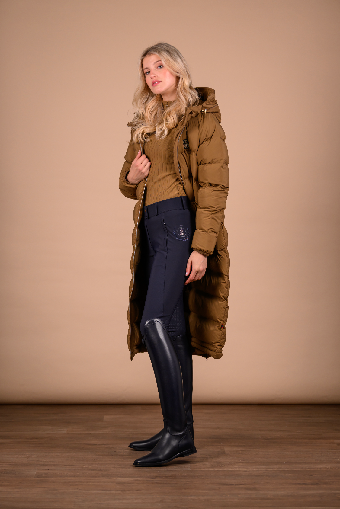 Manteau Cavallucy, Dark Caramel - Cavallo Premium Capsule