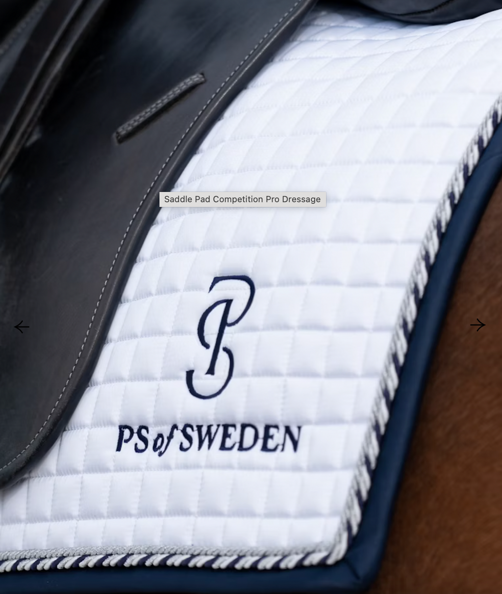 Tapis de dressage Competition pro, blanc - Ps of sweden
