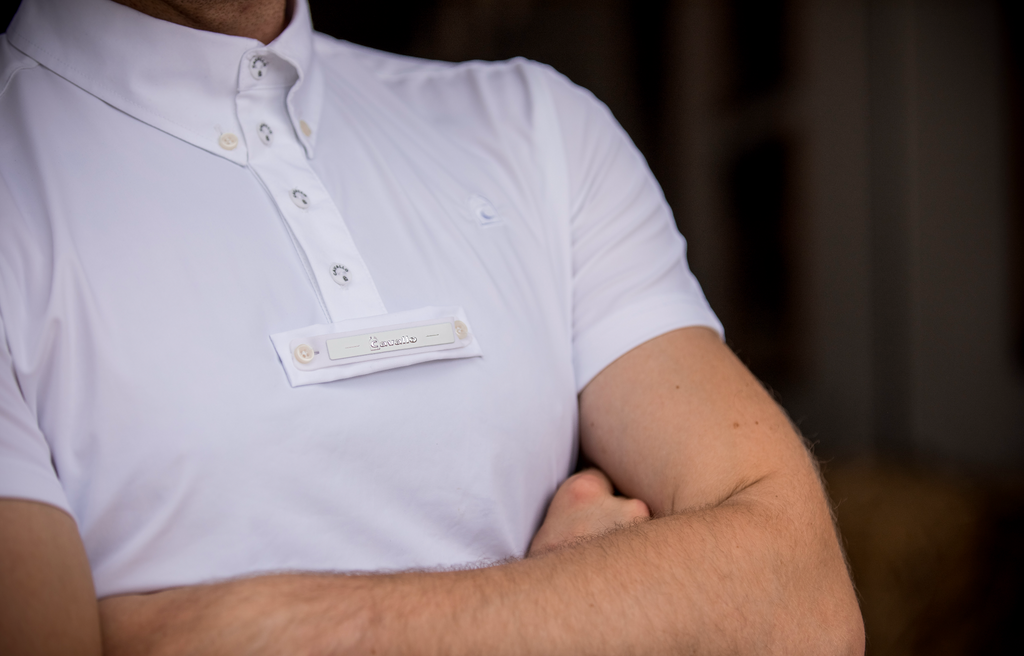 Polo concours Homme Cavalcomp, blanc - Cavallo Spring / Summer 25