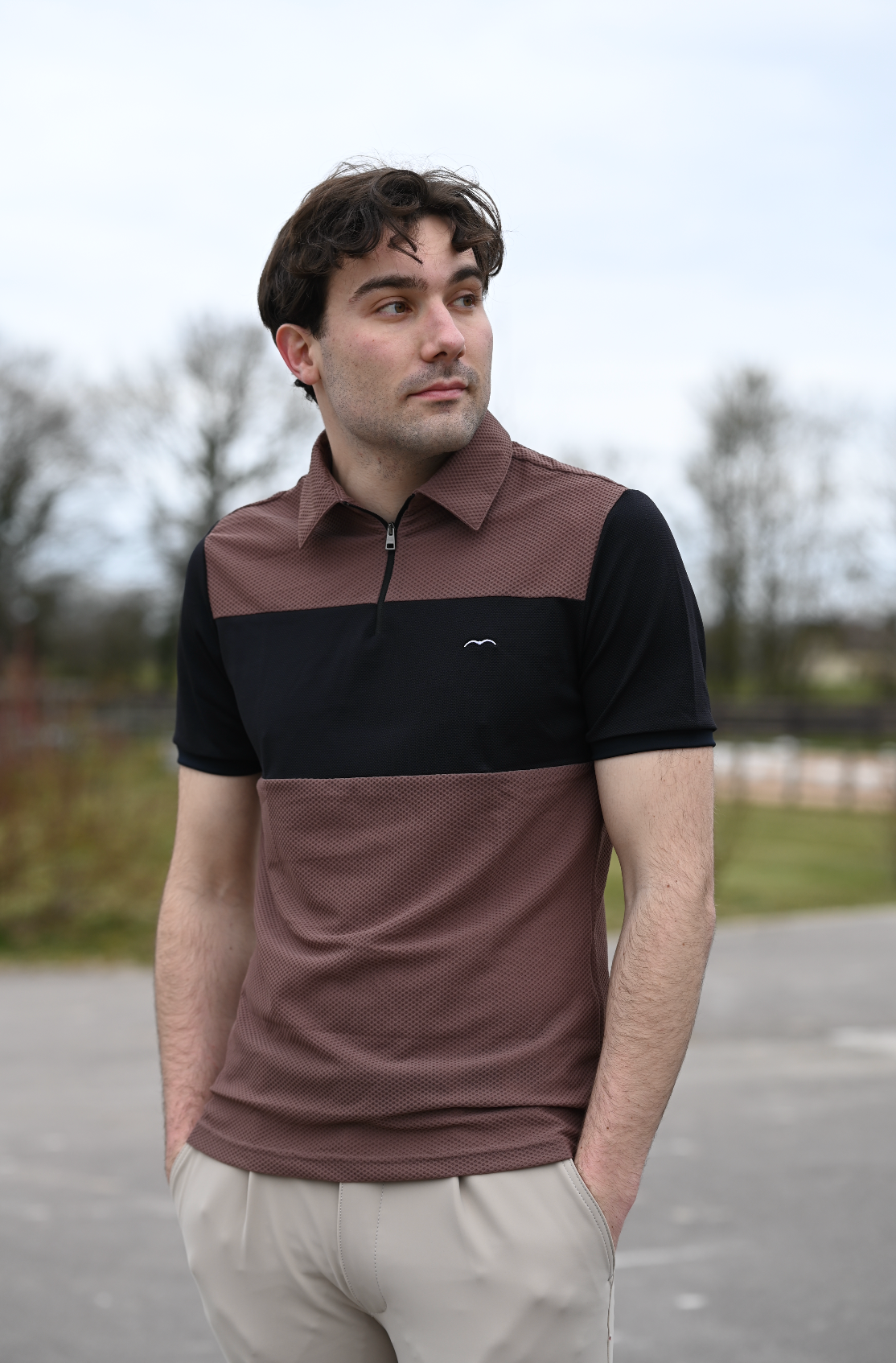 Polo Homme Antartid, Marrone choco - Animo Spring / Summer 25