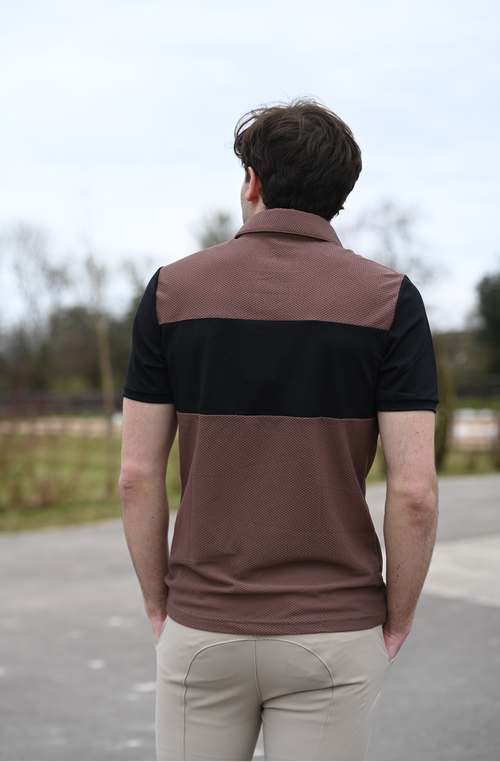 Animo Polo Homme respirant Antartid, Marrone choco
