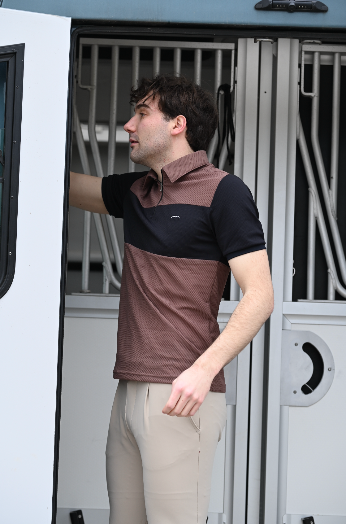 Polo Homme Antartid, Marrone choco - Animo Spring / Summer 25