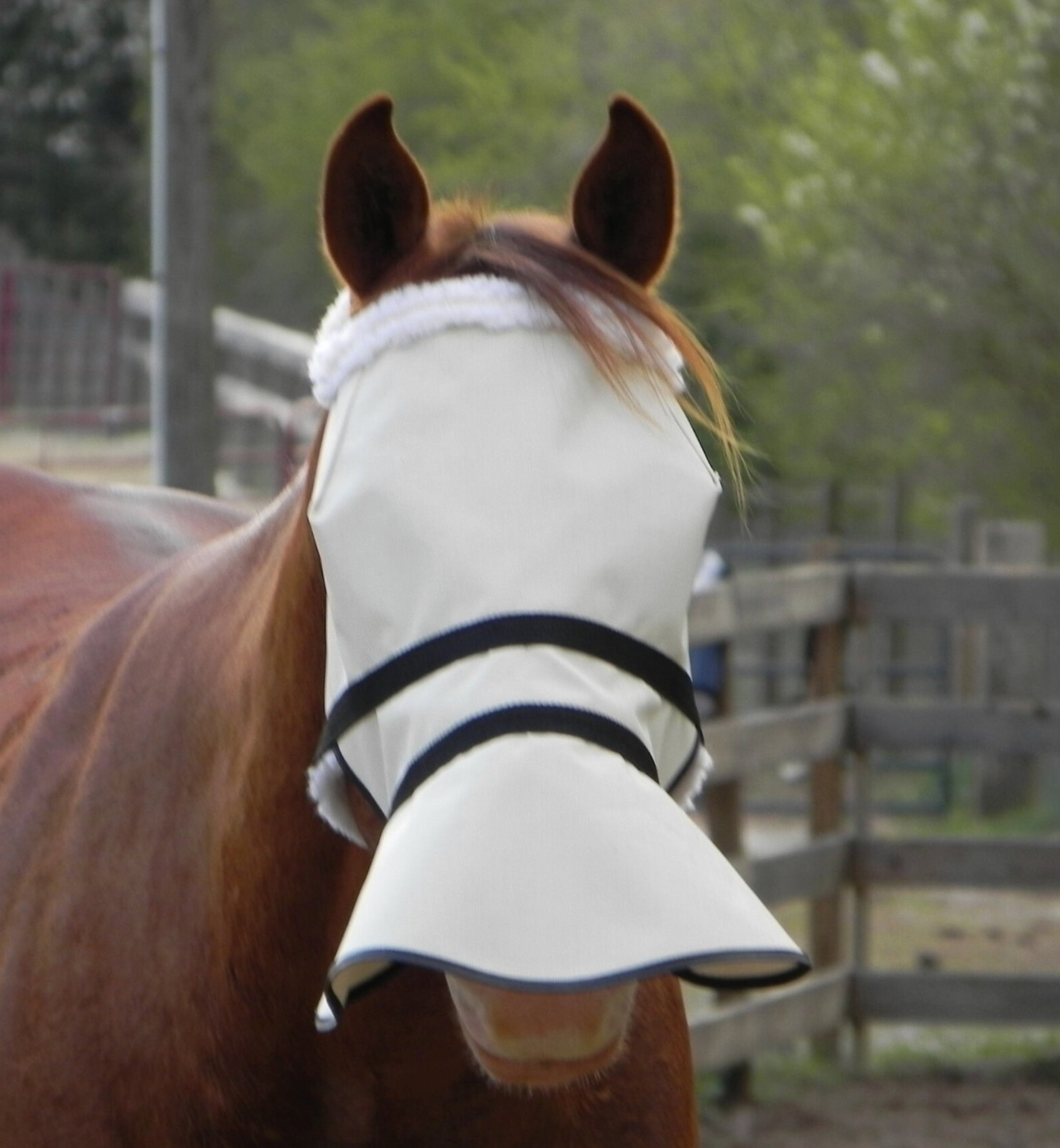 Masque intégral sans oreilles avec moumoute, 90% Anti-UV - Nag Horse Ranch