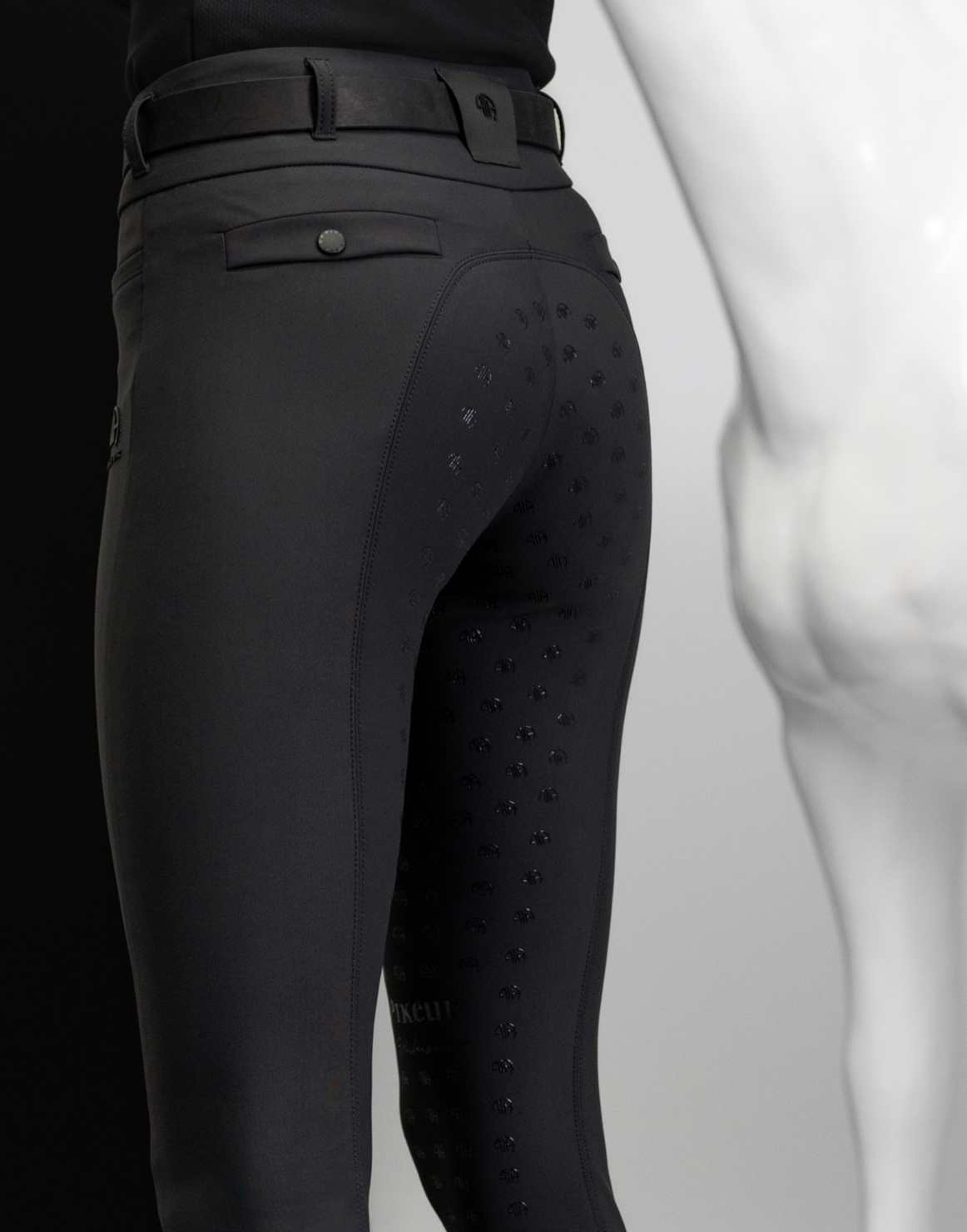 Pantalon genoux grip Highwaist, Blanc - Pikeur AH 2023