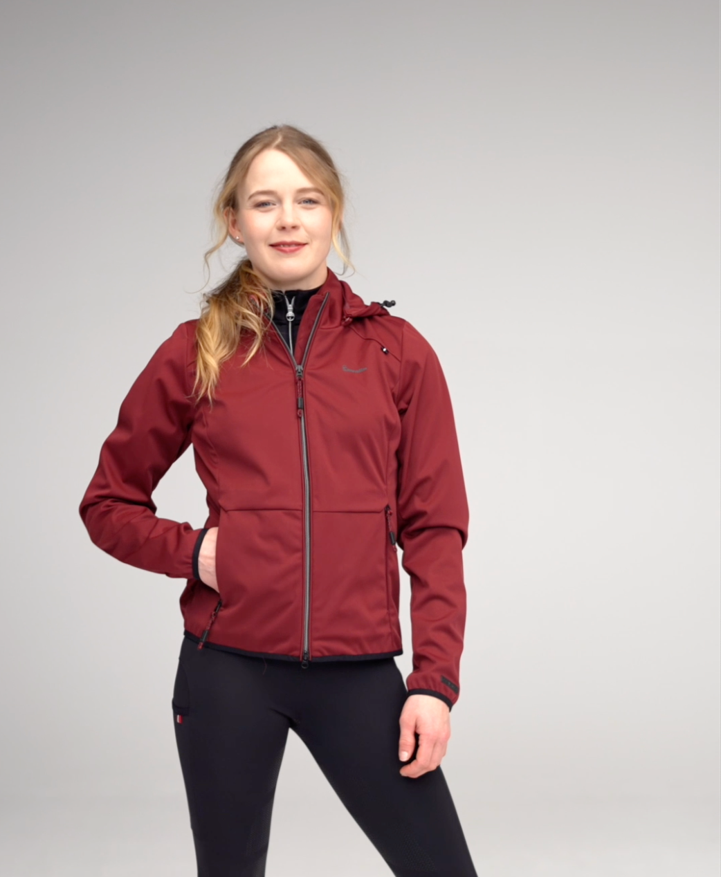 Veste softshell Cavalfaith, dark red - Cavallo AH 2023
