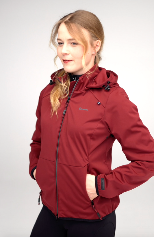 Veste softshell Cavalfaith, dark red - Cavallo AH 2023