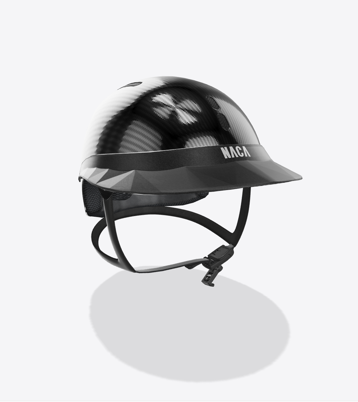 Casque Gravity S, Carbon, Noir Onyx, brillant  (sans visière et mousse) - NACA