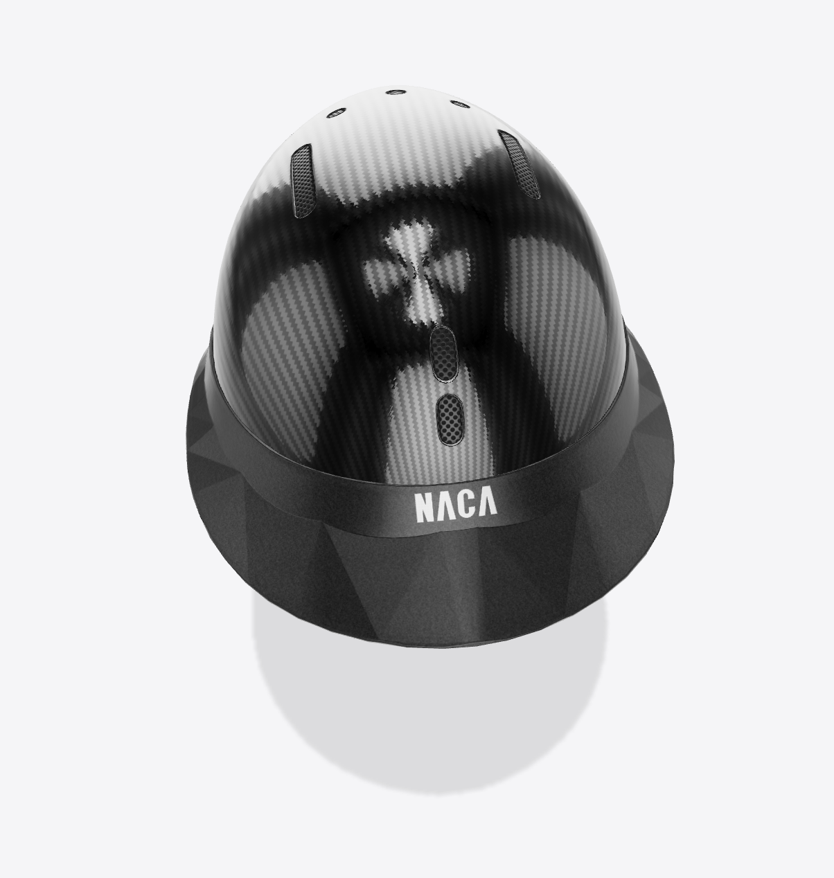 Casque Gravity S, Carbon, Noir Onyx, brillant  (sans visière et mousse) - NACA