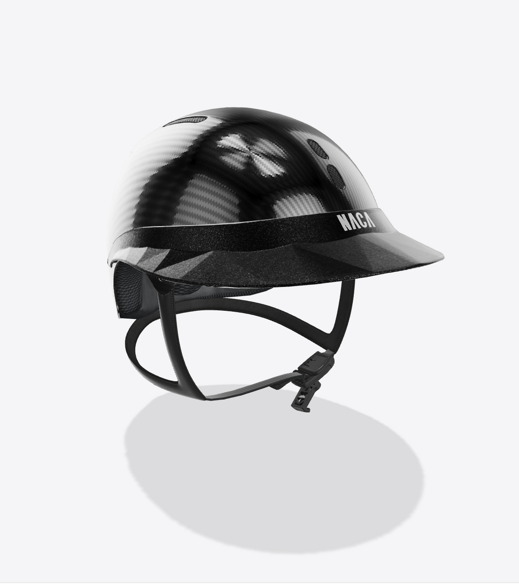 Casque Gravity S, Carbon, Noir Onyx, brillant  (sans visière et mousse) - NACA