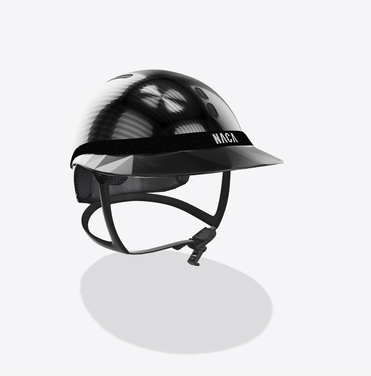 Casque Gravity S, Carbon, Noir Onyx, brillant  (sans visière et mousse) - NACA