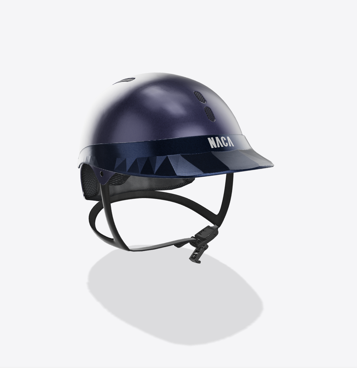 Casque Gravity S, Bleu Saphir, Mat (sans visière et mousse)  - NACA