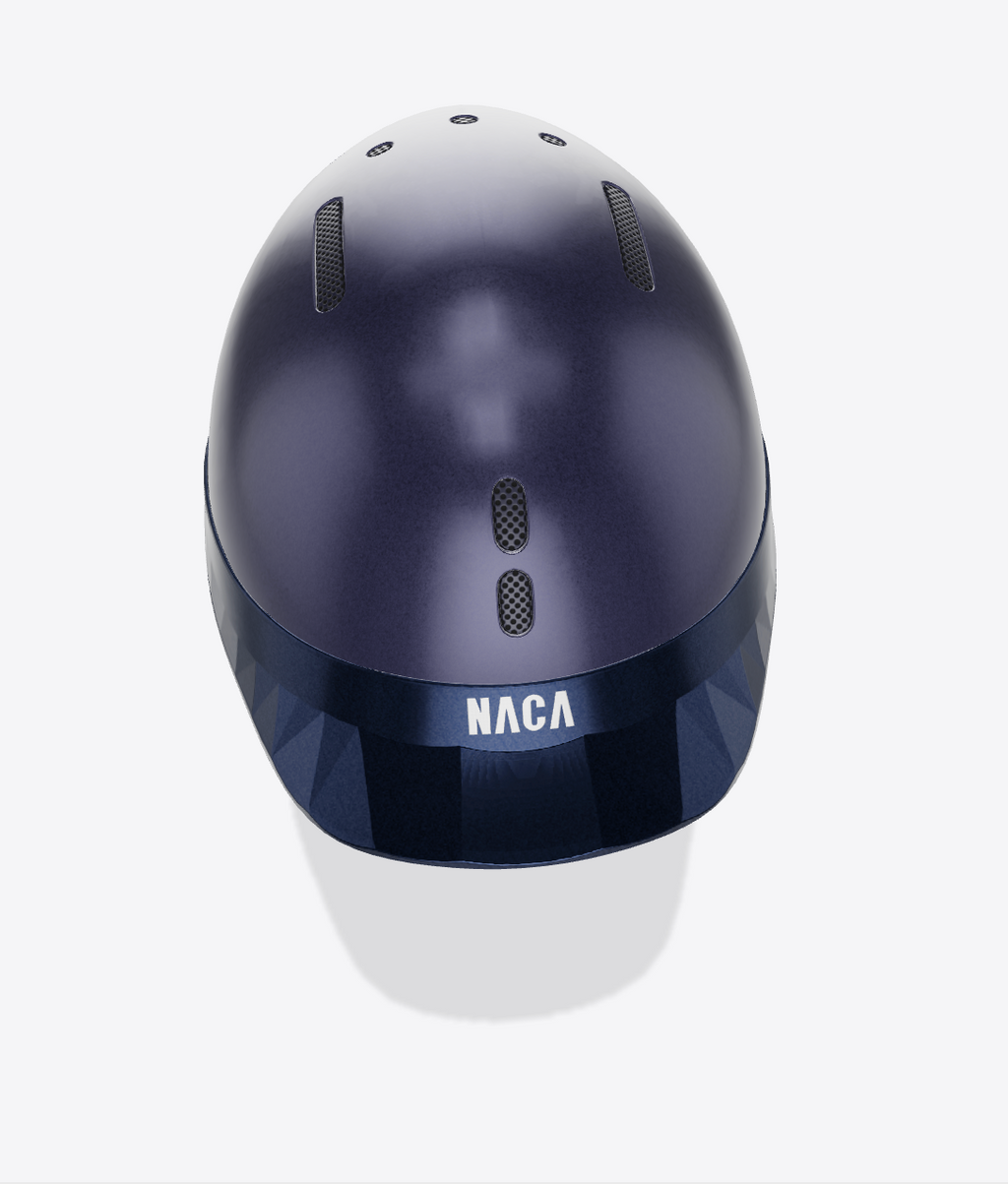 Casque Gravity S, Bleu Saphir, Mat (sans visière et mousse)  - NACA