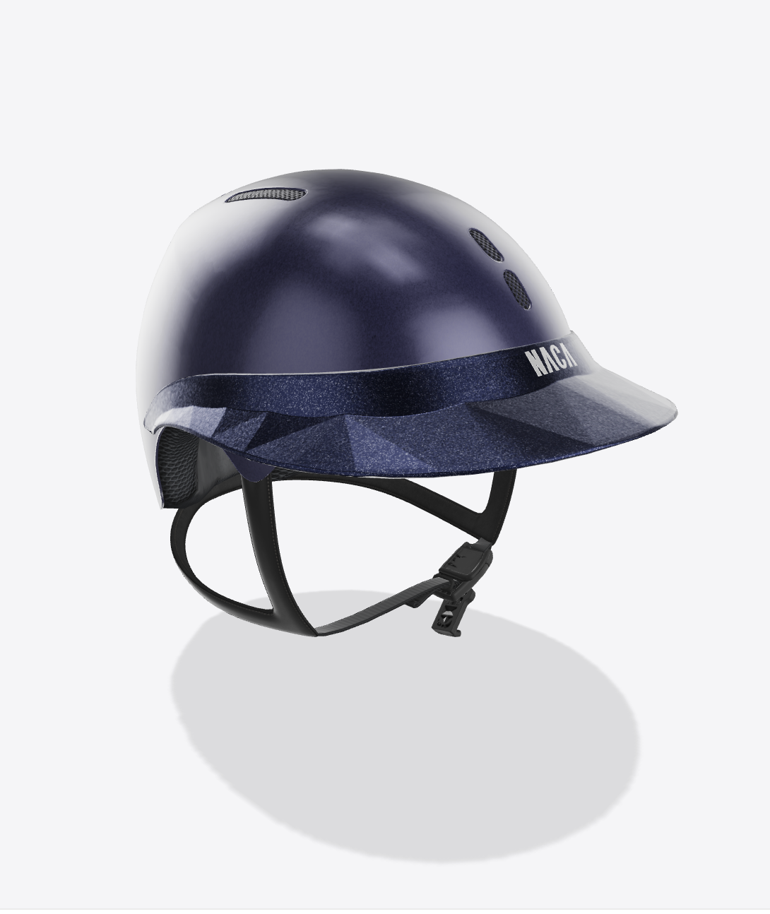 Casque Gravity S, Bleu Saphir, Mat (sans visière et mousse)  - NACA