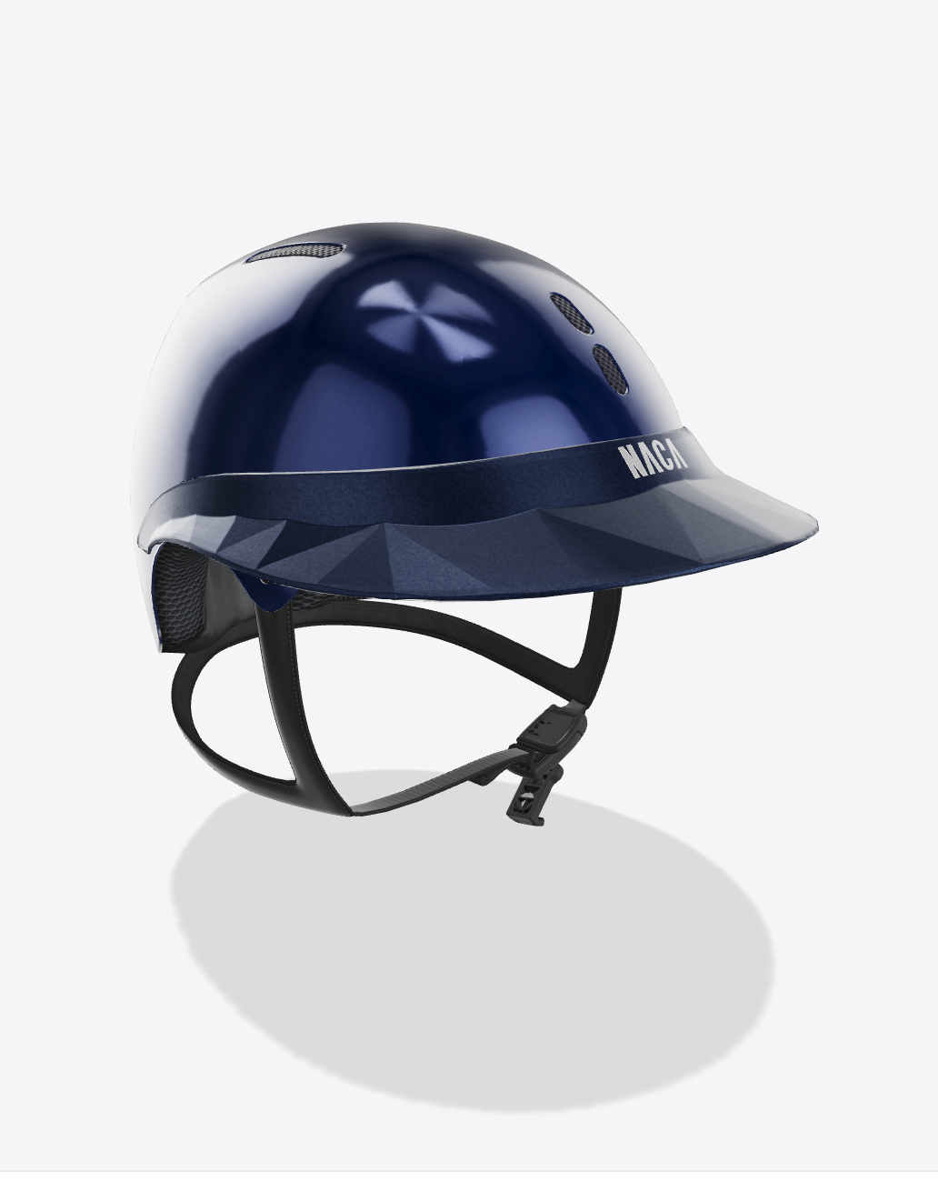 Casque Gravity S, Bleu Saphir, Brillant (sans visière et mousse) - NACA