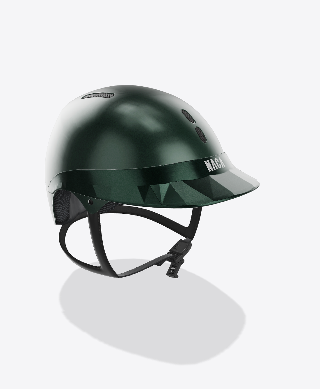 Casque Gravity S, Vert emeraude, Mat (sans visière et mousse) - NACA