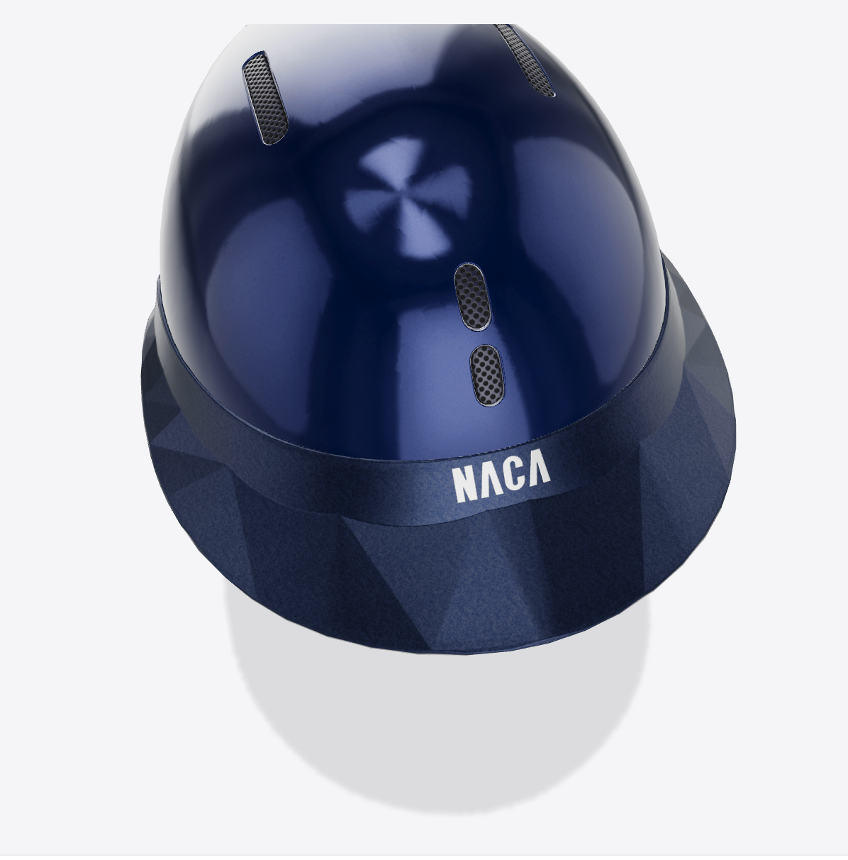Casque Gravity XP, Bleu Saphir, Brillant (sans visière et mousse) - NACA