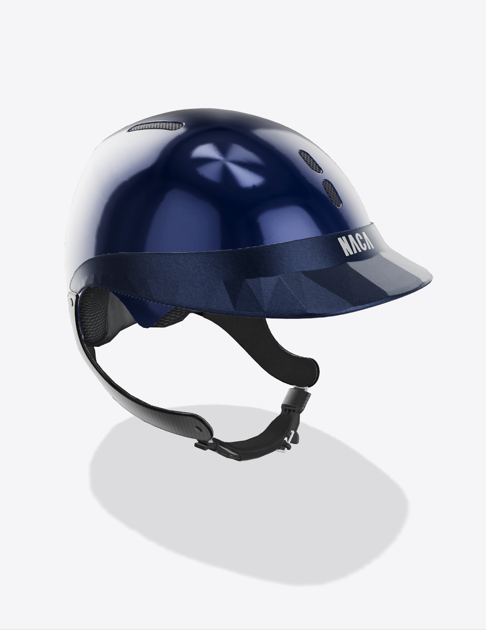 Casque Gravity XP, Bleu Saphir, Brillant (sans visière et mousse) - NACA