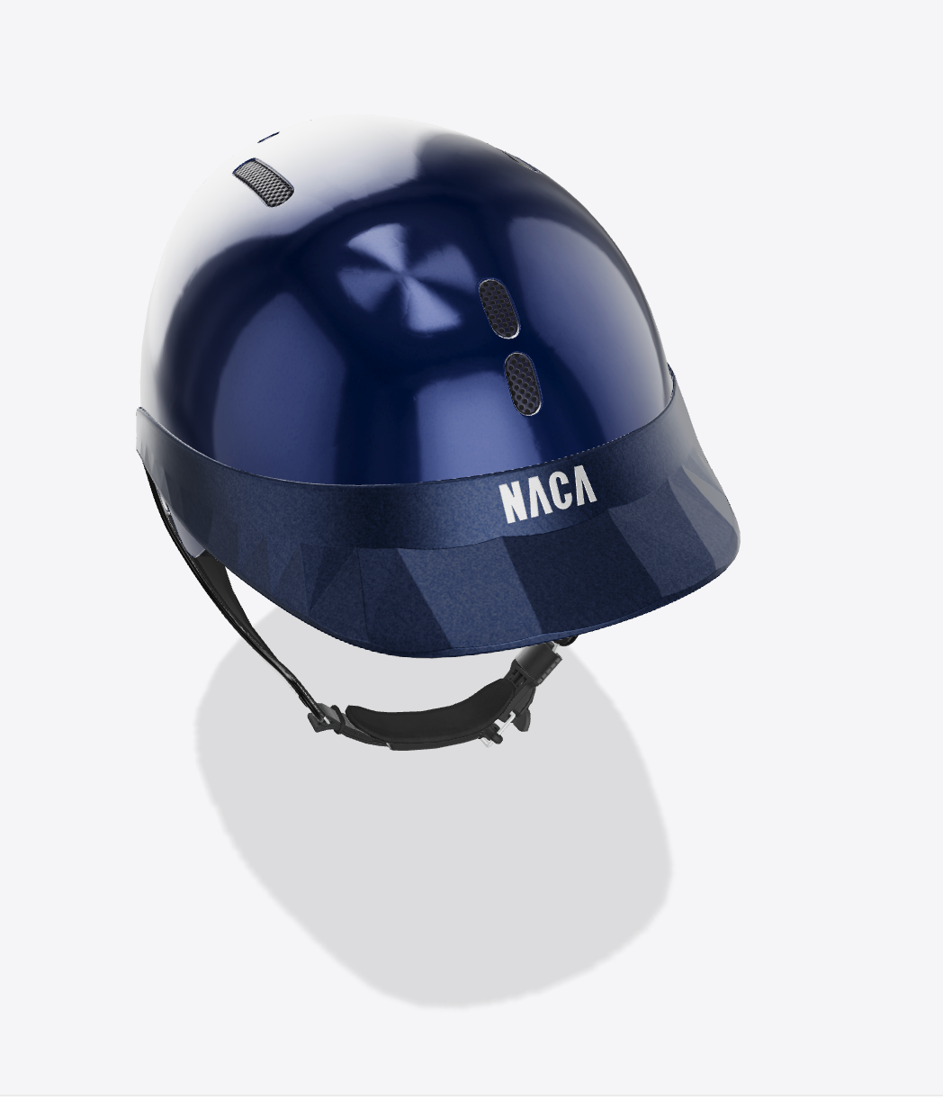Casque Gravity XP, Bleu Saphir, Brillant (sans visière et mousse) - NACA