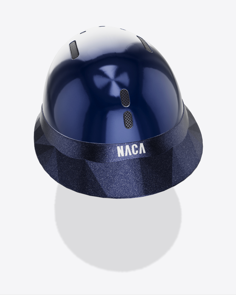 Casque Gravity XP, Bleu Saphir, Brillant (sans visière et mousse) - NACA