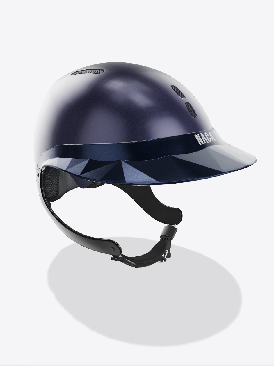 Casque Gravity XP, Bleu Saphir, Mat (sans visière et mousse)  - NACA