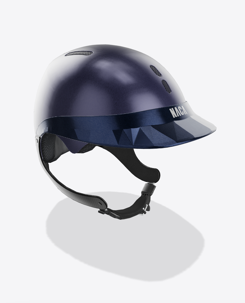 Casque Gravity XP, Bleu Saphir, Mat (sans visière et mousse)  - NACA