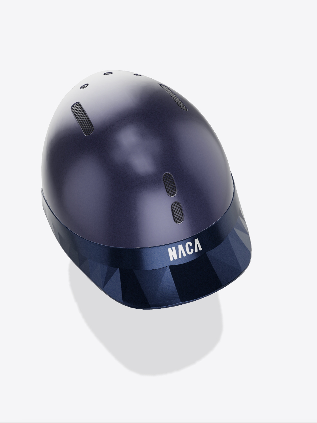 Casque Gravity XP, Bleu Saphir, Mat (sans visière et mousse)  - NACA