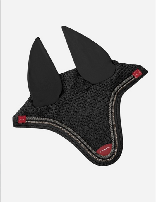 Bonnet Cilby coton à strass, noir - Animo