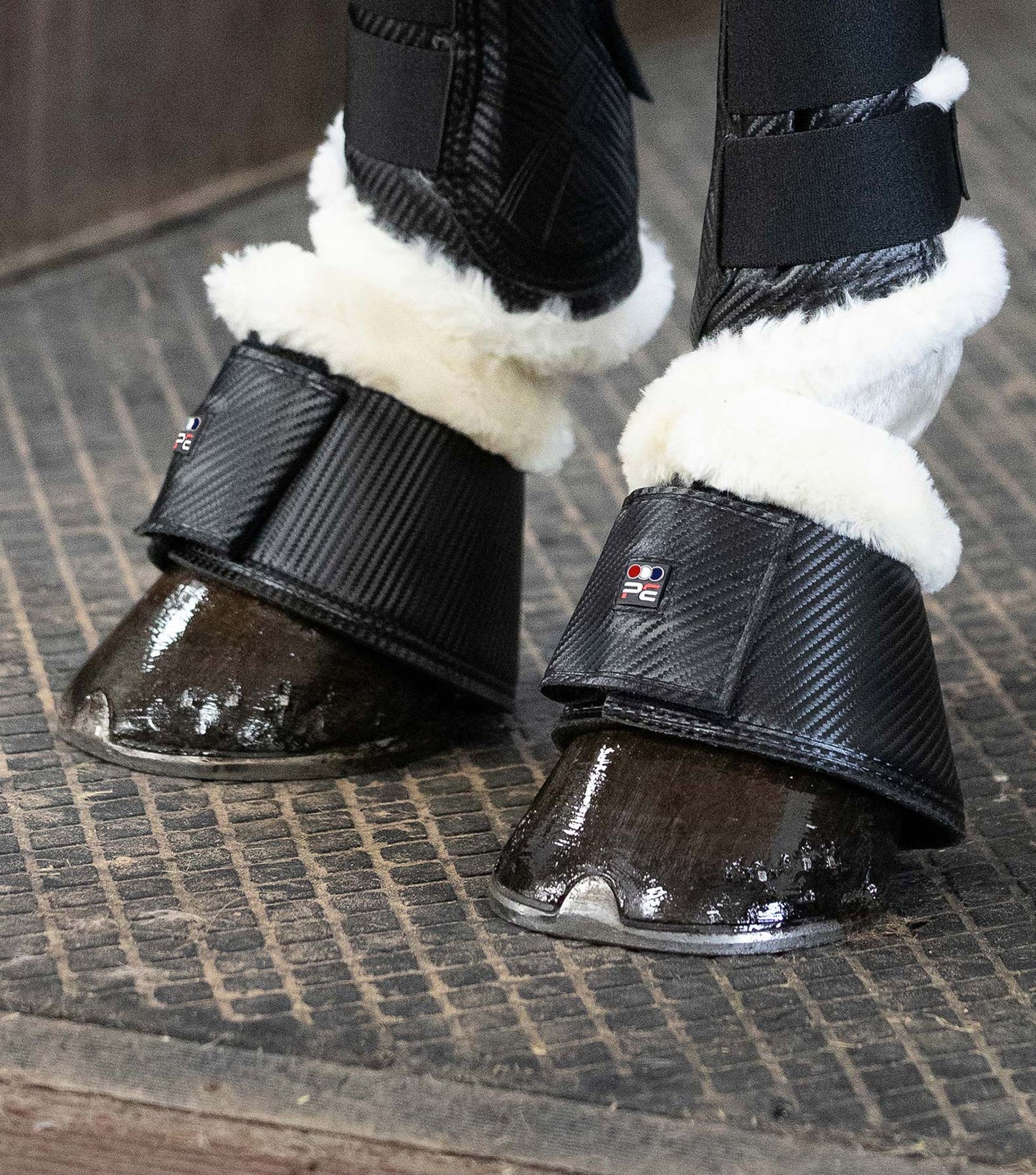Cloches Carbon Wrap Techno wool, noir - Premier Equine