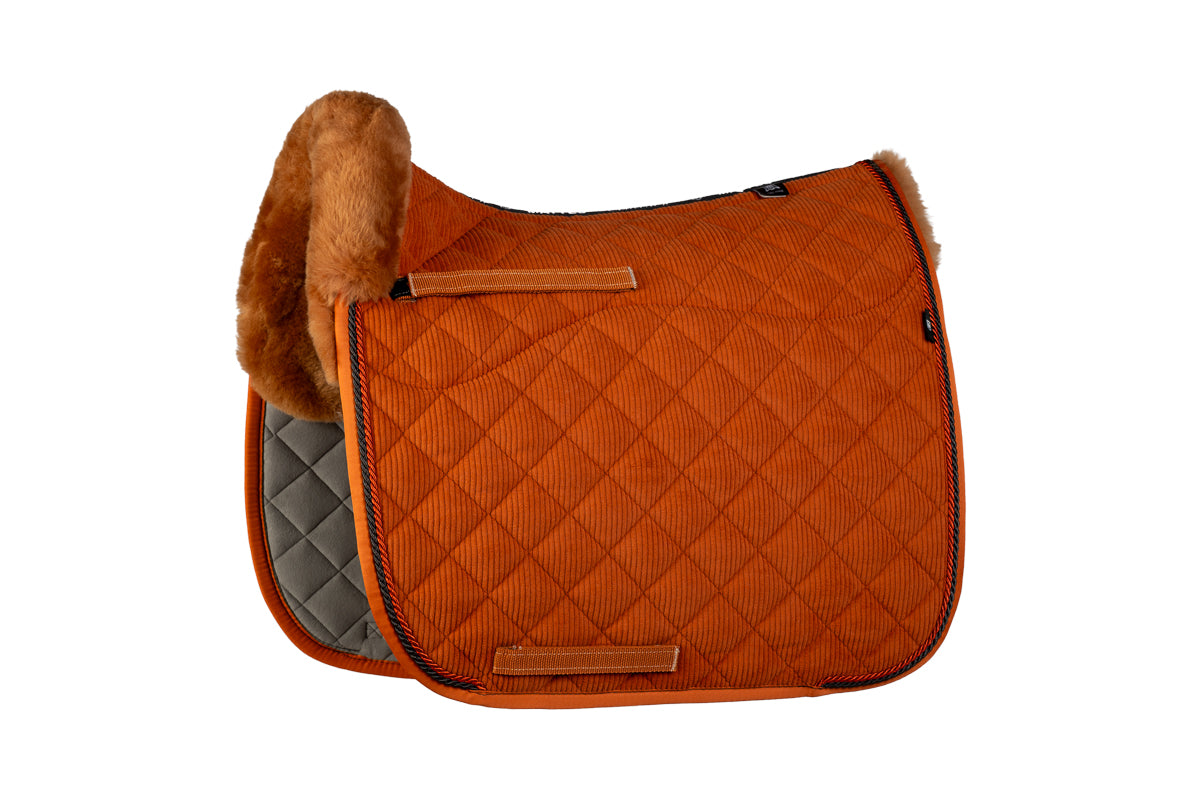 Tapis tissu velours côtelé nougat - Mattes KH25