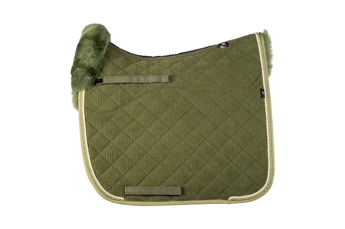 Tapis tissu velours côtelé Olive - Mattes KH25