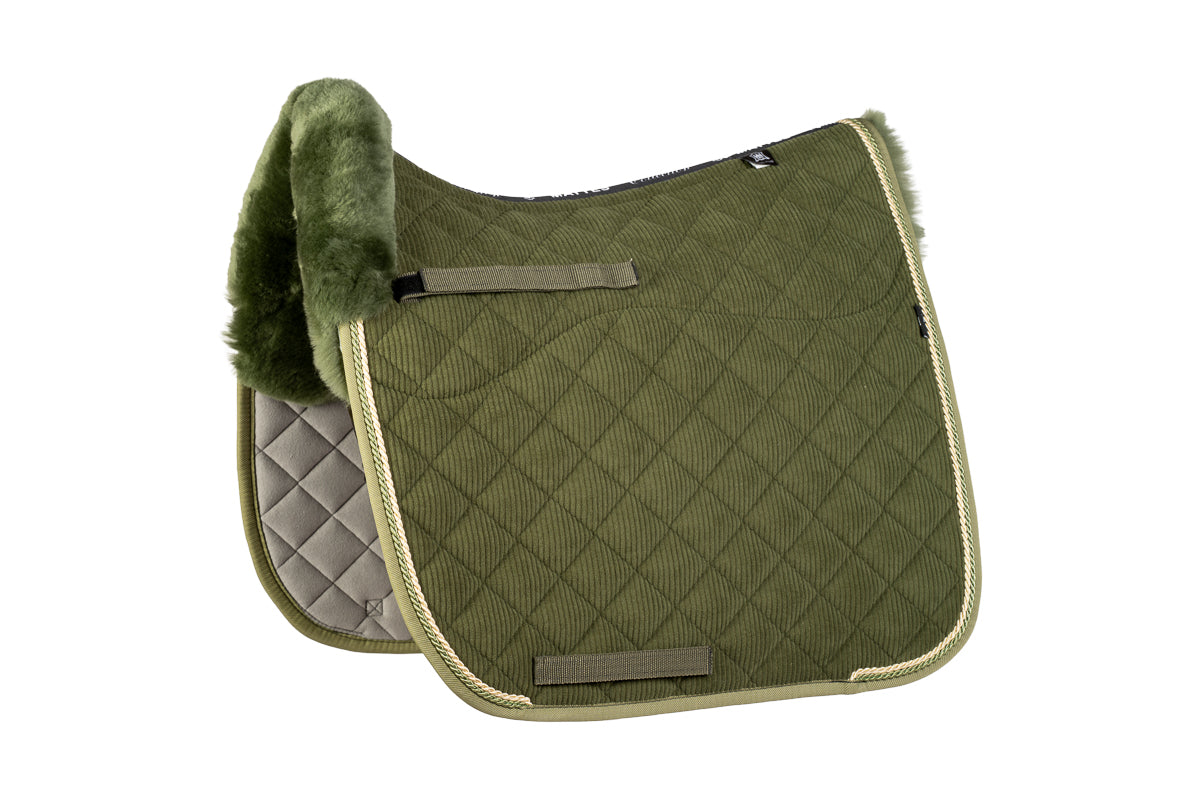 Tapis tissu velours côtelé Olive - Mattes KH25