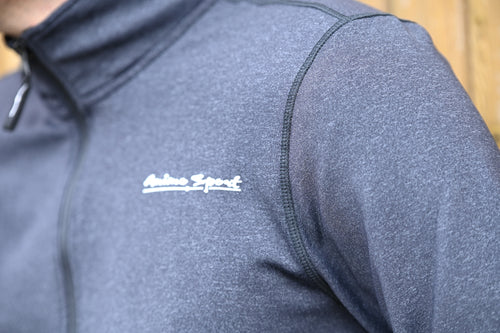Animo Veste zippé homme Emanuele, Nero Mélange