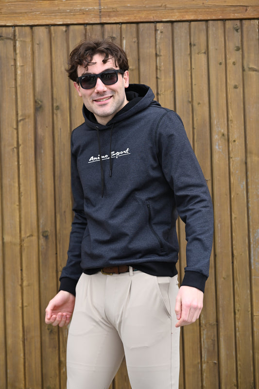 Sweat homme Evan, Nero Mélange - Animo
