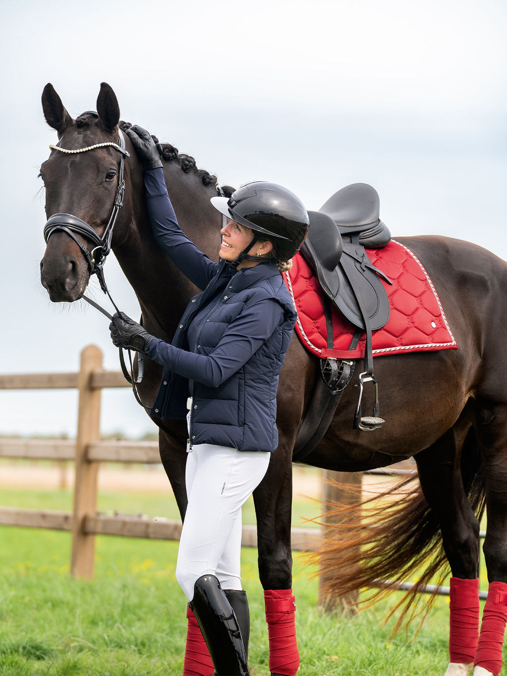 Bodywarmer, Joan Padded Vest, Navy - Ps of Sweden
