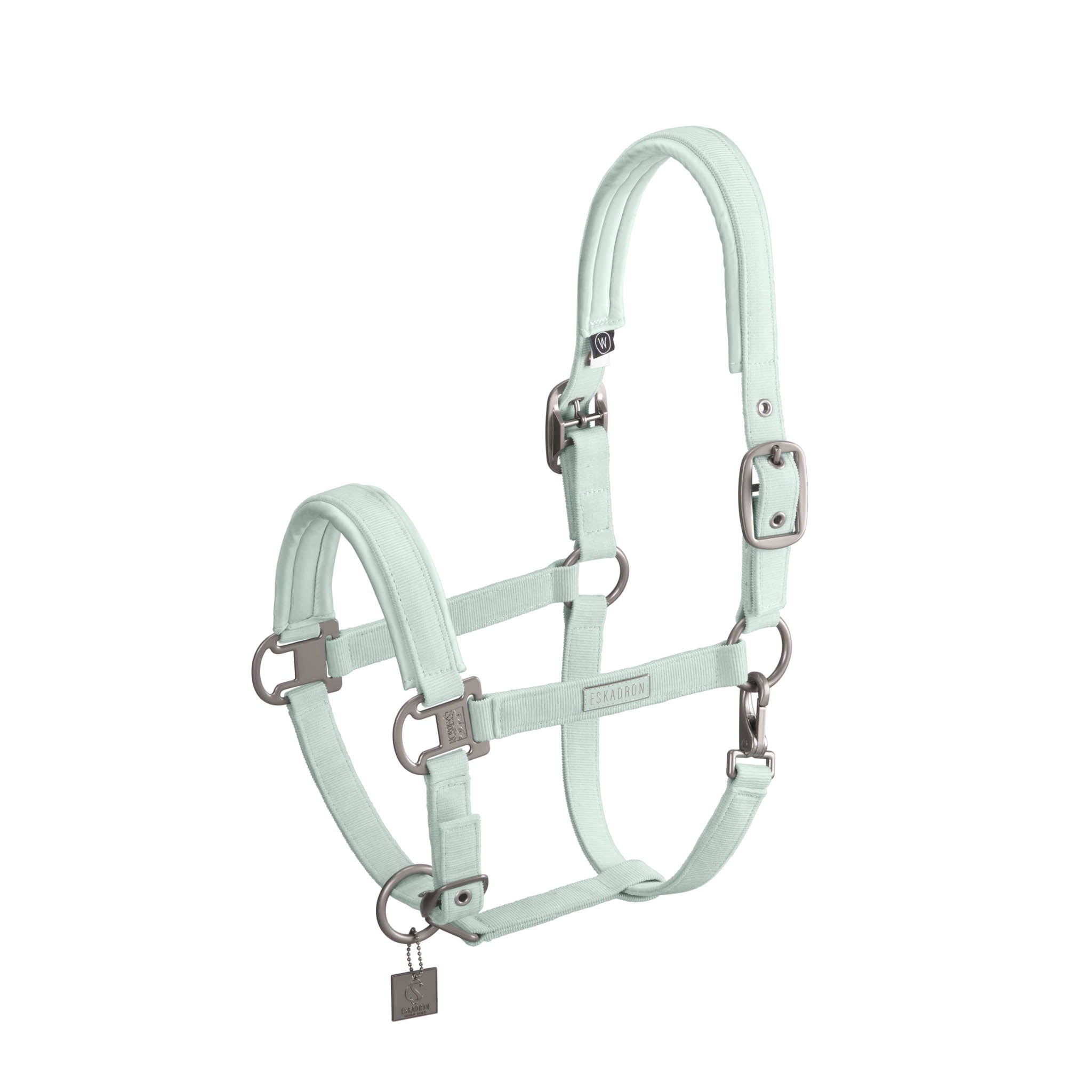 Licol Cord Double pin, powder green - Eskadron Classic Sport