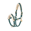 Licol Faux Leather Faux fur, vintage green - Eskadron heritage