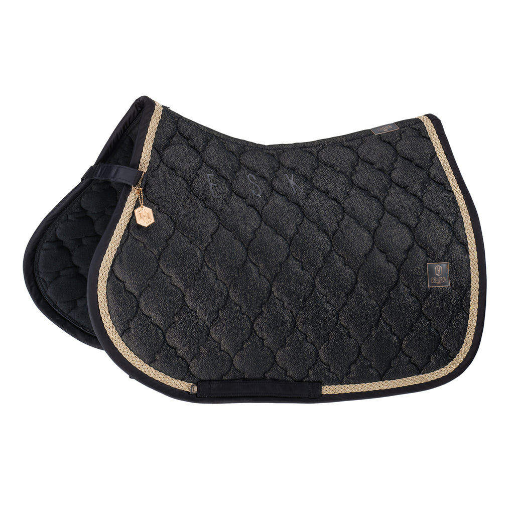 Eskadron Tapis Coton Glitter, black