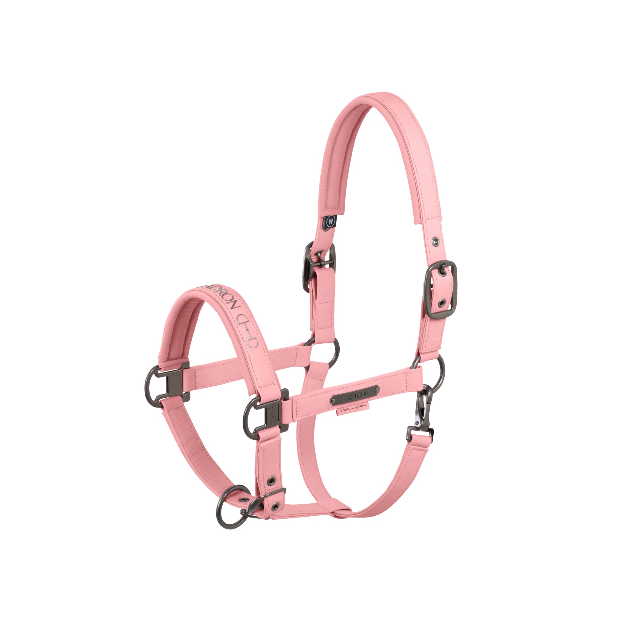 Licol Faux Leather double pin  - Eskadron platinum 25