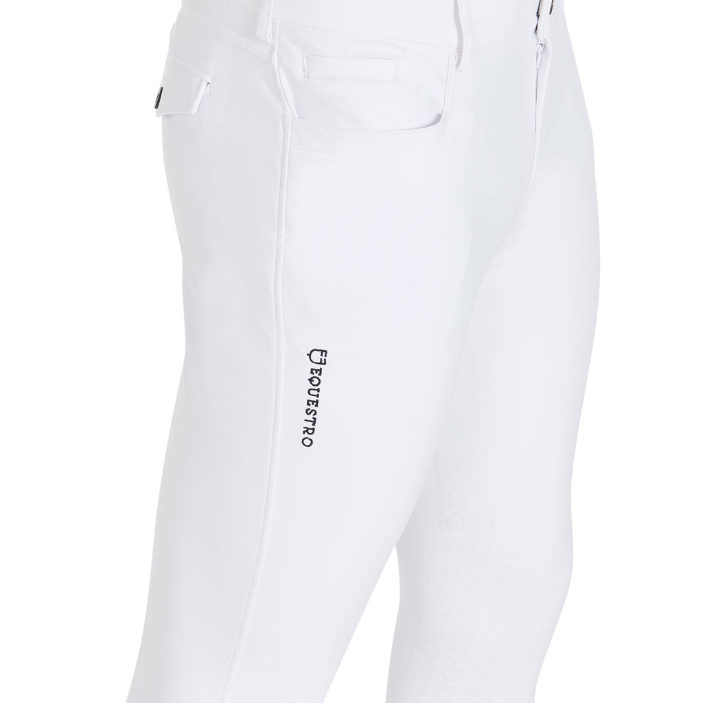 Pantalon hommes, genoux trop, blanc - Equestro