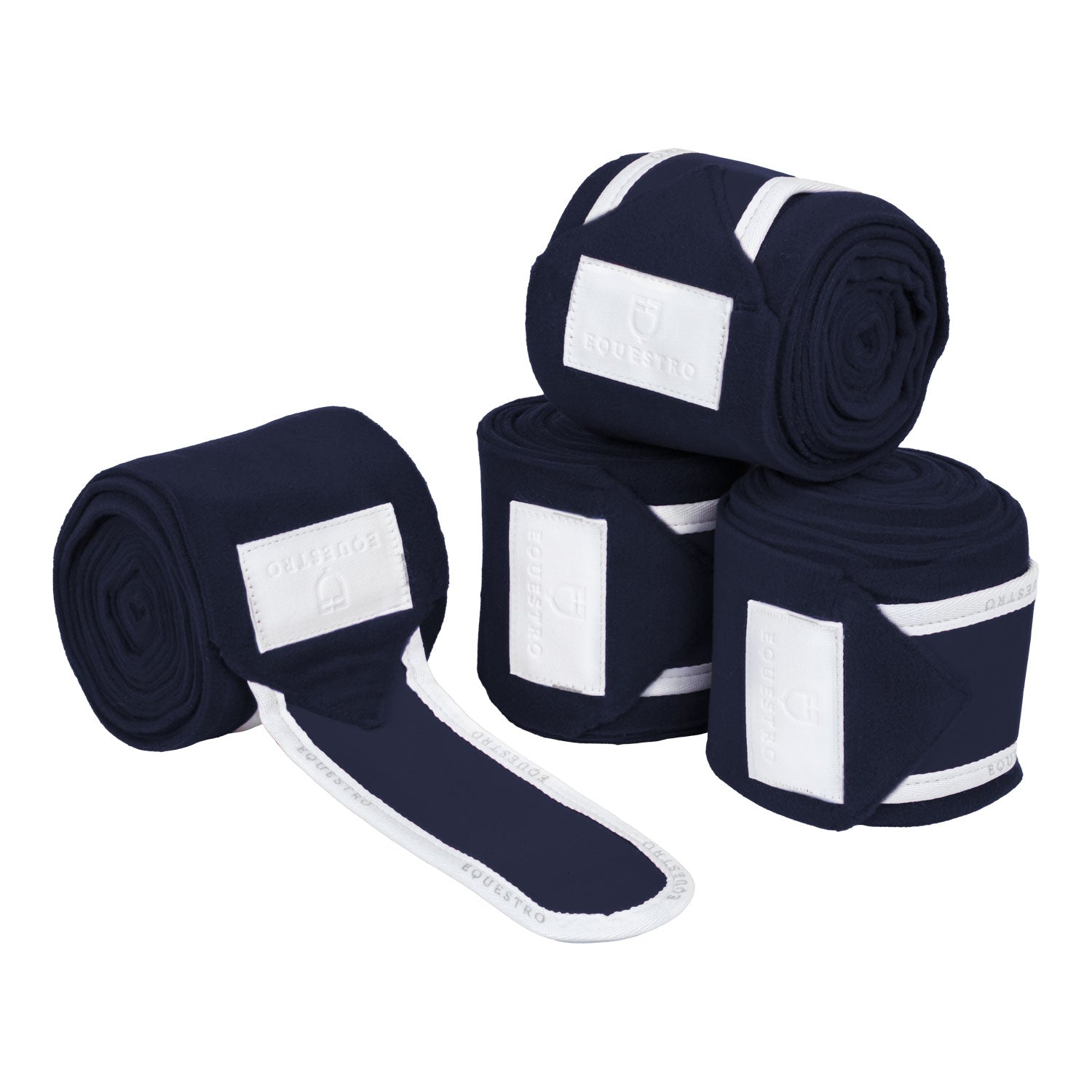 Bandes de polo, Navy / White - Equestro