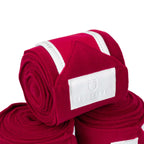 Bandes de polo, Wine / White - Equestro