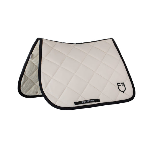 Tapis de selle Beige, édition black line - Equestro Spring / Summer 25