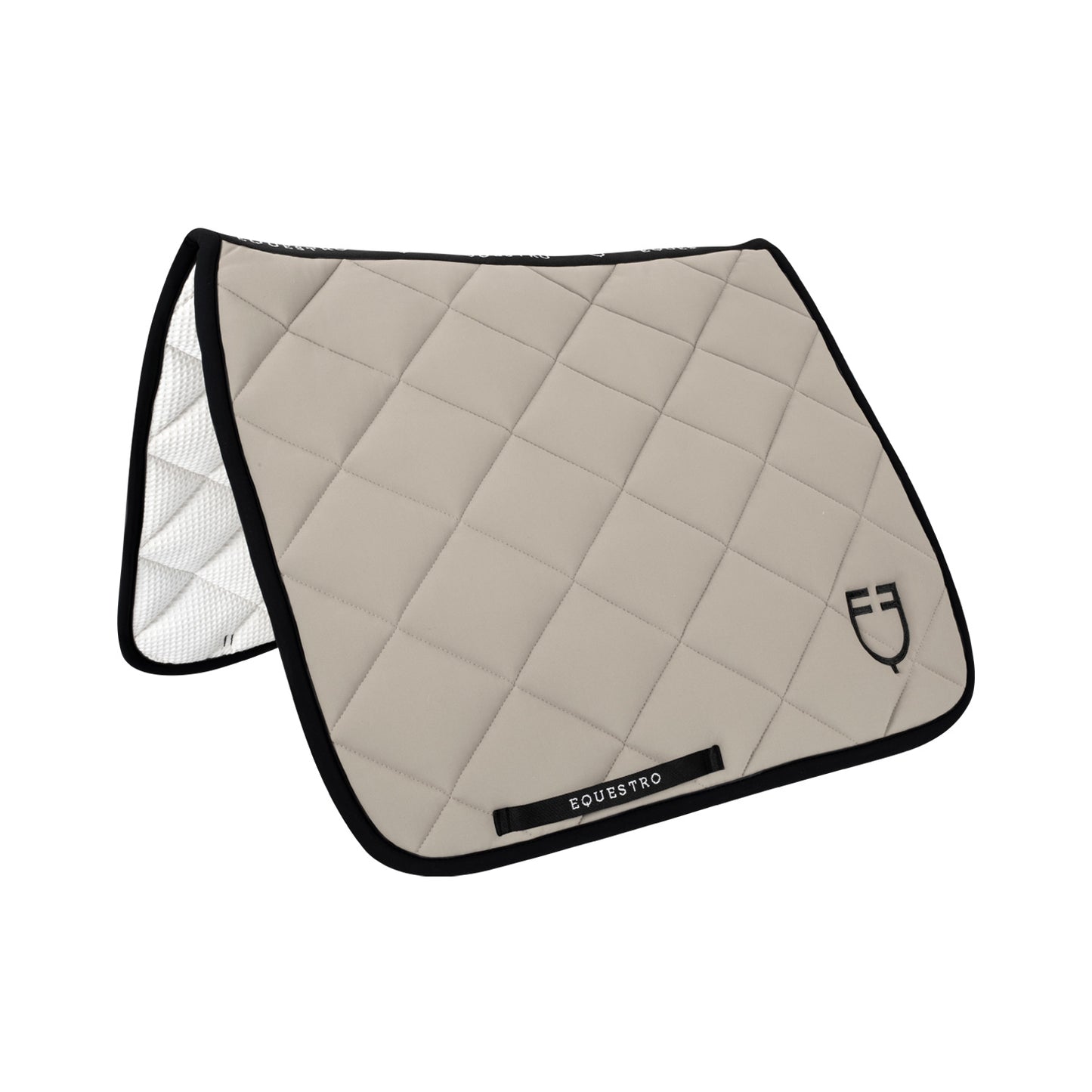 Tapis de selle Beige, édition black line - Equestro Spring / Summer 25