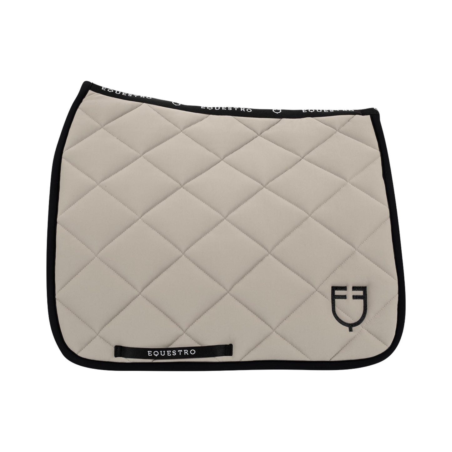 Tapis de selle Beige, édition black line - Equestro Spring / Summer 25
