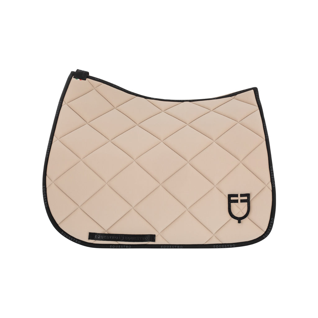Tapis de selle Technical Fabric dressage, Sand / Black - Equestro