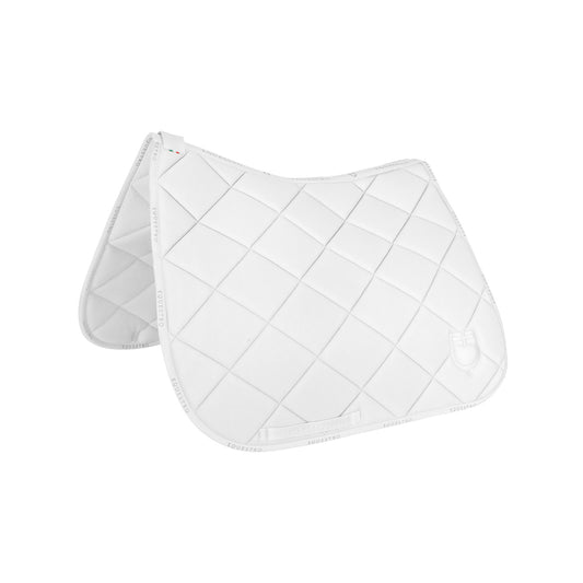 Tapis de selle de dressage blanc - Equestro Spring / Summer 25