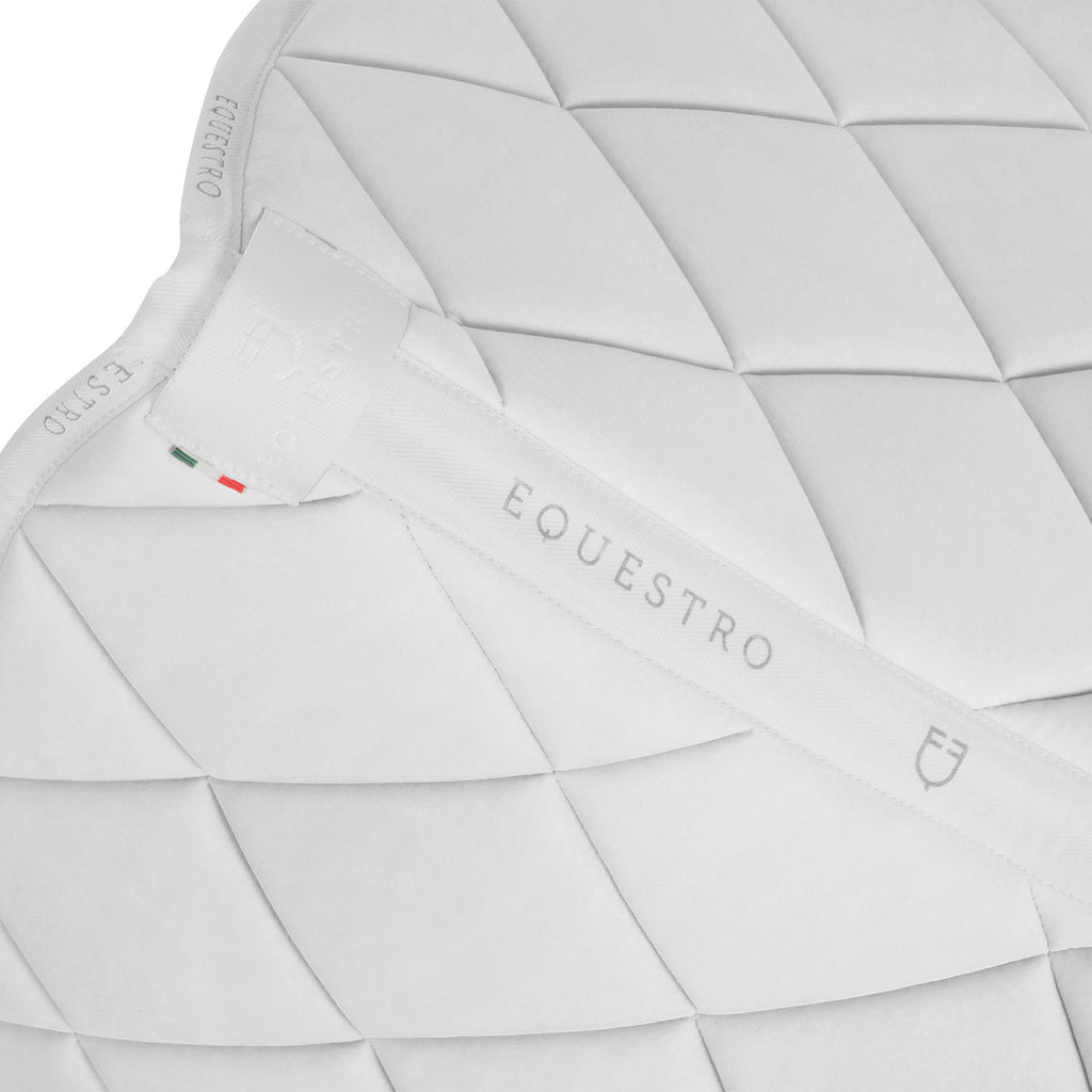 Tapis de selle de dressage blanc - Equestro Spring / Summer 25