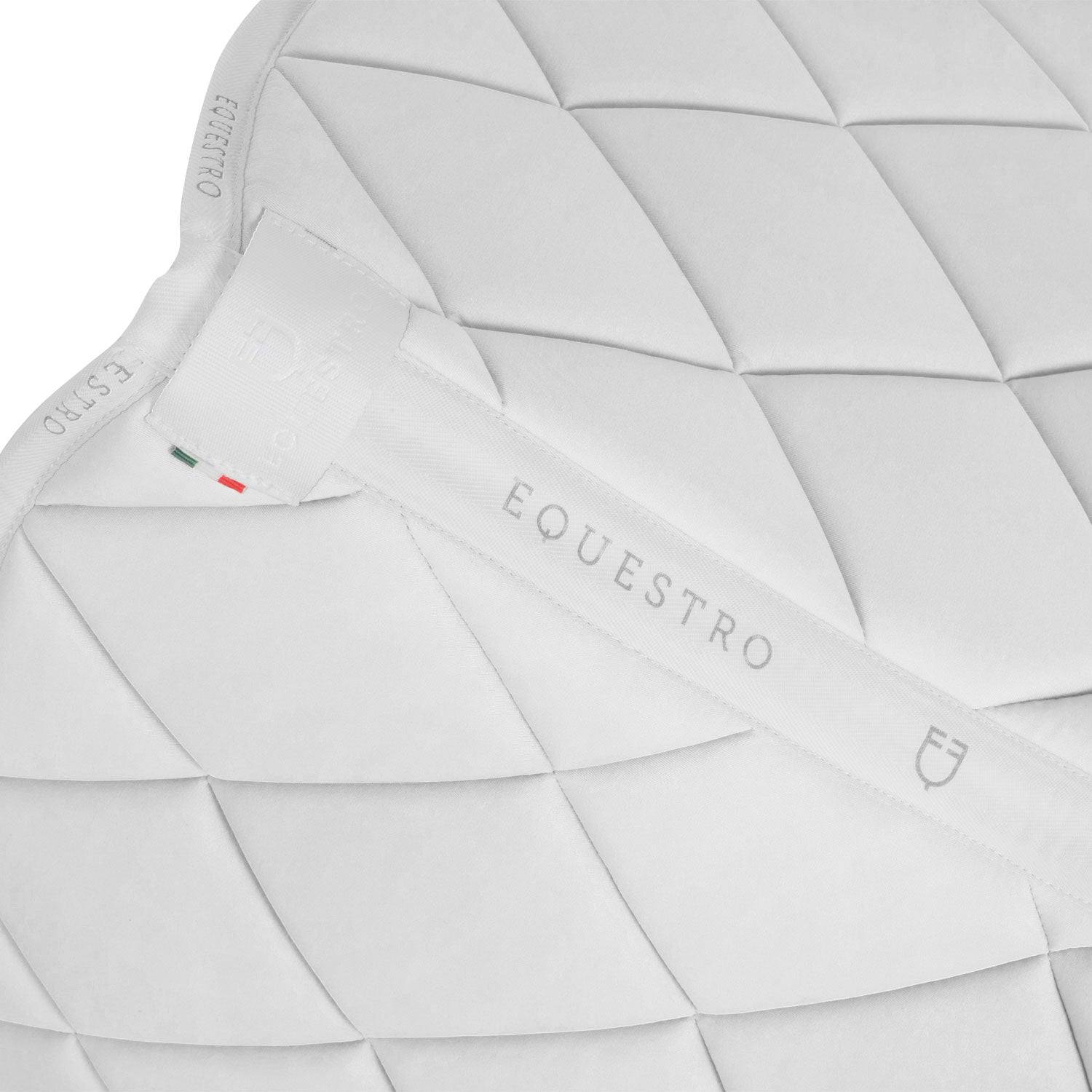 Tapis de selle de dressage blanc - Equestro Spring / Summer 25