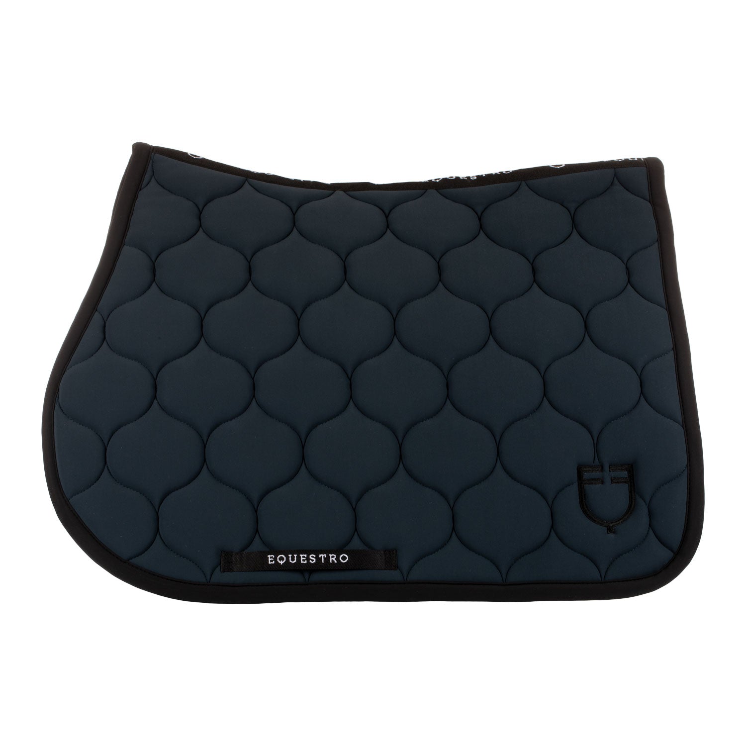 Tapis de selle matelassé, Navy - Equestro Spring / Summer 25