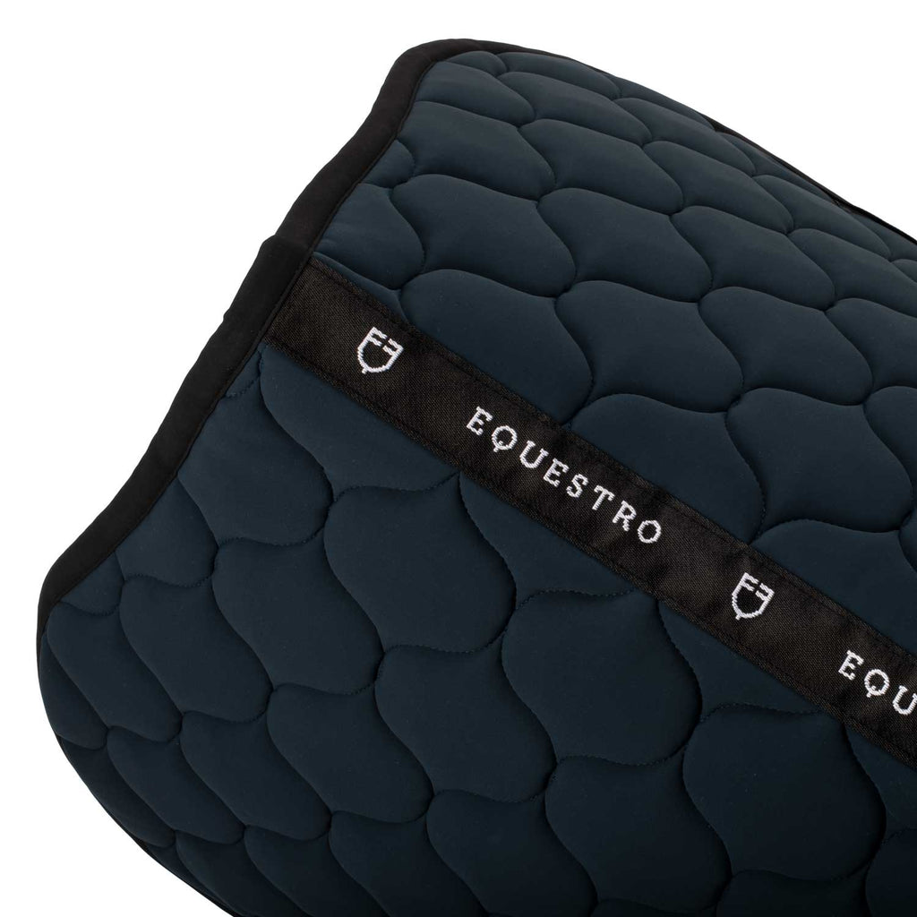 Tapis de selle matelassé, Navy - Equestro Spring / Summer 25